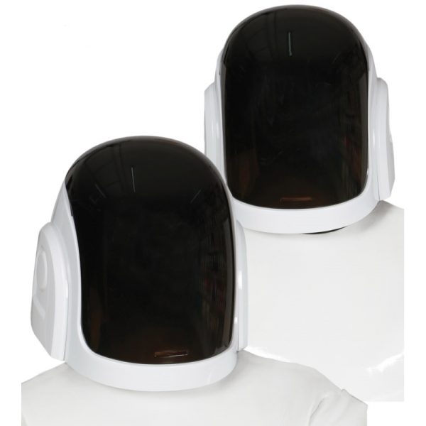Ruimte Disc Jockey witte helmen